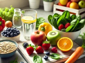 Fresh fruits and vegetables for boosting energy and living healthier